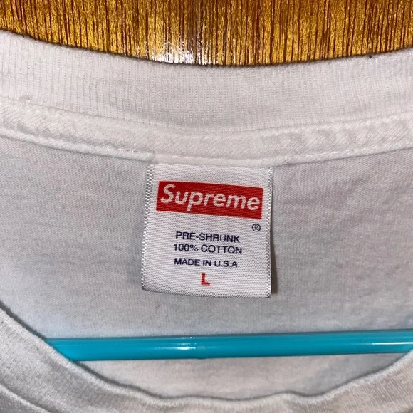 2017 FW17 SUPREME AKIRA ARM TEE SHIRT ANIME BOX LOGO WHITE BLACK LARGE